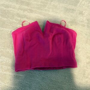 Anthropologie Pink Crop Top
